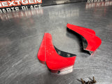 04-06 PONTIAC GTO TORRID RED ROCKER PANEL END CAPS PAIR OEM #1306