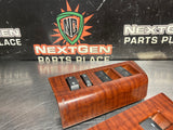 2012 FORD F350 LH & RH FRONT AND REAR DOOR WOODGRAIN WINDOW SWITCH SET OEM #4181