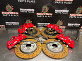 06-13 C6 Z06/GRANDSPORT PBR 6 PISTON FRONT 4 PISTON REAR BRAKE CALIPERS/ROTORS OEM #1409