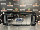 2009 FORD F250 F350 DIESEL HARLEY BLACK FRONT UPPER GRILLE OEM #3879
