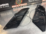 2015 FORD MUSTANG GT LH RH SIDE HOOD VENT SCOOPS BLACK OEM #1528