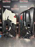 97-04 C5 CORVETTE DOOR PANELS BLACK/ FIRETHORN RED OEM #1425