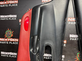 97-04 C5 CORVETTE DOOR PANELS BLACK/ FIRETHORN RED OEM #1425