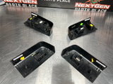 2008 FORD F250 LH & RH FRONT AND REAR DOOR WOODGRAIN WINDOW SWITCH SET OEM #694