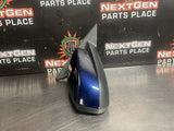 10-14 FORD MUSTANG GT RH PASSENGER SIDE VIEW MIRROR KONA BLUE OEM #1581