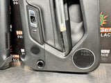 2016 FORD MUSTANG GT BLK CLOTH INTERIOR DOOR PANELS OEM #1388