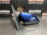 10-14 FORD MUSTANG GT RH PASSENGER SIDE VIEW MIRROR KONA BLUE OEM #1581