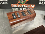 2008 FORD F250 LH & RH FRONT AND REAR DOOR WOODGRAIN WINDOW SWITCH SET OEM #298