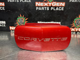 97- 04 C5 CORVETTE FRONT LICENSE PLATE COVER LIGHT CARMINE RED METALIC OEM 10256977 #1380