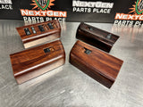 2008 FORD F250 LH & RH FRONT AND REAR DOOR WOODGRAIN WINDOW SWITCH SET OEM #298