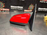 2011 FORD MUSTANG GT LH DRIVER SIDE VIEW MIRROR RED OEM #1348