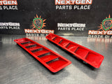 2013 FORD MUSTANG GT HOOD VENT LOUVERS PAIR RED OEM #1291