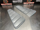 10-14 FORD MUSTANG GT EXTERIOR AIR VENTS REAR WINDOW LOUVRE SILVER OEM #763