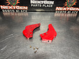 04-06 PONTIAC GTO TORRID RED ROCKER PANEL END CAPS PAIR OEM #1522