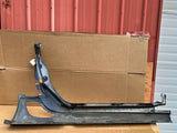 2001-2004 C5 CORVETTE Z06 DRIVER SIDE LH ROCKER PANEL SIDE SKIRT BLACK USED OEM #VV890