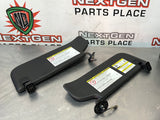 2012 FORD F250 SUN VISOR SET BLACK OEM #499