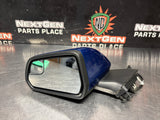 2017 FORD MUSTANG GT LH DRIVER SIDE VIEW MIRROR BLUE OEM #1378