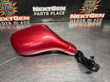 97 - 04 C5 CORVETTE RH PASSENGER SIDE HEATED SPORT MIRROR MAGNETIC RED OEM #1368