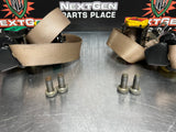 97-04 C5 CORVETTE SEAT BELTS RH LH DRIVER PASSENGER OAK COUPE OEM #788