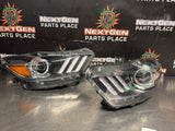 2016 FORD MUSTANG GT AFTERMARKET HALO PROJECTOR/ LED/ DRL HEADLIGHTS OEM #1505