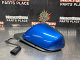 2017 FORD MUSTANG GT LH DRIVER SIDE VIEW MIRROR BLUE OEM #1378