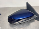 10-14 FORD MUSTANG GT RH PASSENGER SIDE VIEW MIRROR KONA BLUE OEM #1493