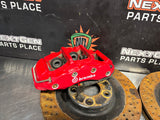 06-13 C6 Z06/GRANDSPORT PBR 6 PISTON FRONT 4 PISTON REAR BRAKE CALIPERS/ROTORS OEM #1409