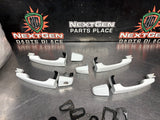 08-09 PONTIAC G8 WHITE LH/RH SIDE EXTERIOR DOOR HANDLES FRONT & REAR OEM #1423