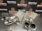 2011 CAMARO SS NPP BI MODE QUAD TIP DUAL EXHAUST MUFFLERS OEM #951