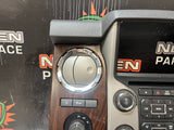 2015 FORD F350 RADIO BEZEL WOOD GRAIN DC34-2504302-C OEM #1236