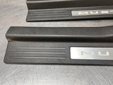 2011 FORD MUSTANG GT LH AND RH ILLUMINATED DOOR SILL TRIM SET OEM #1175