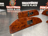 07-13 CHEVY SILVERADO CREW CAB WOOD LH RH RR LR POWER WINDOW SWITCHES OEM #732