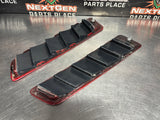 2013 FORD MUSTANG GT HOOD VENT LOUVERS PAIR RED OEM #1291
