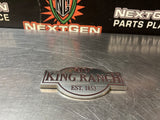 2015 FORD F350 KING RANCH TAILGATE EMBLEM OEM #1246