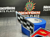 2011 C6 CORVETTE BOWTIE EMBLEM CROSSED FLAGS #741