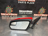 2011 FORD MUSTANG GT LH DRIVER SIDE VIEW MIRROR RED OEM #1348