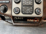2015 FORD F350 RADIO BEZEL WOOD GRAIN DC34-2504302-C OEM #1236