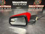 2015 FORD MUSTANG GT LH DRIVER SIDE VIEW MIRROR RED OEM #815