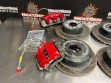 04-06 PONTIAC GTO BRAKE KIT DBA SLOTTED FRONT/REAR ROTORS W HAWK HPS PADS #762