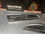 2013 FORD F350 DIESEL LH RH DRIVER PASSENGER SIDE FENDER EMBLEMS OEM #1279