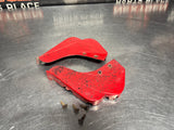 04-06 PONTIAC GTO TORRID RED ROCKER PANEL END CAPS PAIR OEM #1522