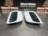 2018-2023 FORD MUSTANG GT LH AND RH HOOD VENTS WHITE OEM #1617