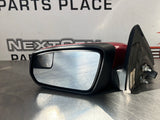 10-14 FORD MUSTANG GT LH DRIVER SIDE VIEW MIRROR RED OEM #387