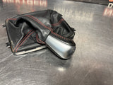 2004 PONTIAC GTO 6 SPEED MANUAL SHIFTER KNOB W BOOT & TRIM RED STITCH OEM #1438