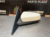 2013 FORD MUSTANG GT LH DRIVER SIDE VIEW MIRROR WHITE OEM #1588