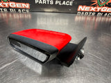 2013 FORD MUSTANG GT LH DRIVER SIDE VIEW MIRROR RED OEM #1298