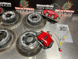 04-06 PONTIAC GTO BRAKE KIT DBA SLOTTED FRONT/REAR ROTORS W HAWK HPS PADS #762