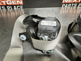 2007 C6 CORVETTE USED OEM FRONT SEAT BELTS DRIVER / PASSENGER GREY #704