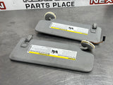 2016 CAMARO SS SUN VISORS LIGHT GREY OEM #257