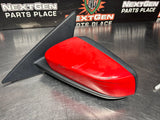 2013 FORD MUSTANG GT LH DRIVER SIDE VIEW MIRROR RED OEM #1298